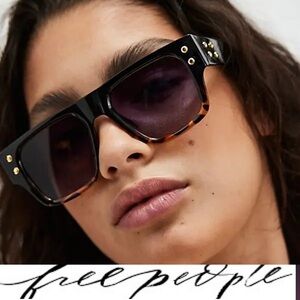 Free People Brisbane Studded Rectangular Sunnies❤️ NWOT